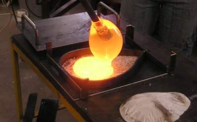 pouring glass